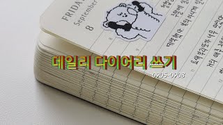 ✏️데일리 다이어리 쓰기  밀린 일기 같이 적어요 몰스킨 데일리 [upl. by Lehplar599]