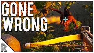 TAMES GONE WRONG WERE GETTING ATTACKED  Ark Survival Evolved Thieves Island PVP S25 [upl. by Nerhtak]