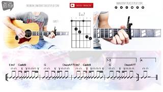 KYGO MIGUEL  REMIND ME TO FORGET  How to play on GuitarTutorialChordsTabsGuitarPro [upl. by Hanid]