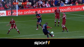 55 TorSpektakel beim Legendenspiel FC LiverpoolFC Bayern  SPORT1 [upl. by Jillana269]