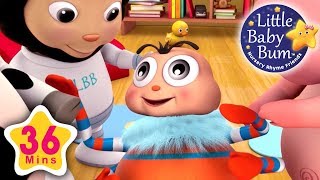 Head Shoulders Knees and Toes  Part 2  36 Minutes Compilation from LittleBabyBum [upl. by Antebi]