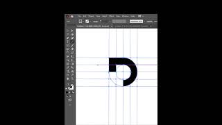 D Logo Design In Illustrator viral youtube shehzadshehroz [upl. by Aihsem225]