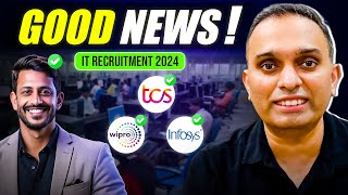 IT Hiring Freeze ENDS  More IT Jobs at TCS Infosys Wipro in 2024  IT Jobs 2024  IT Hiring Update [upl. by Niarbo405]