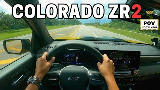 The New Chevrolet Colorado ZR2 POV  Test Driving an Off Road Pickup [upl. by Pippas]