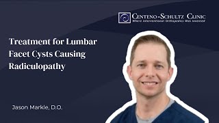 Treatment for Lumbar Facet Cysts Causing Radiculopathy  w Dr Jason Markle [upl. by Linnie]