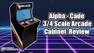 Alpha  Cade 34 Scale Arcade Cabinet Review PCJammaRaspberry Pi [upl. by Nefets]