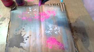 Distress paint with Tim Holtz Spritz tool [upl. by Lorianna]