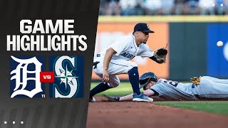 Tigers vs Mariners Game Highlights 8724  MLB Highlights [upl. by Auria]