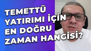 Temettü Trenini Kaçırmayın Doğru Temettü Yatırım Zamanı Ne Zaman [upl. by Zetrauq]