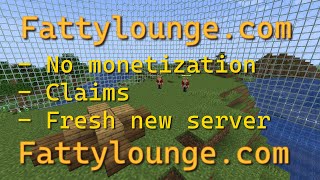 Join My Small Minecraft Server fattyloungecom [upl. by Pontus803]