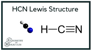 HCN Lewis Structure Hydrogen Cyanide [upl. by Ahsinnek]