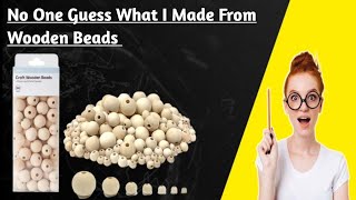 Diy  Wooden Beads Craft Ideas  3 Easy And Affordable Room Decor Ideas  Bead Crafts  Craft ideas [upl. by Avelin403]