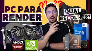 PC PARA RENDER GAMES I Qual melhor PC para Render I PC Gamer I Note para render I Pc para 2024 [upl. by Ahsikrats289]