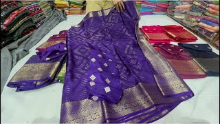 Chickpet Bangalore wholesale Boutique sareesSingle saree courier available [upl. by Eneiluj]