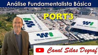 PORT3  WILSON SONS HOLDINGS BRASIL SA ANÁLISE FUNDAMENTALISTA BÁSICA PROF SILAS DEGRAF [upl. by Keenan]