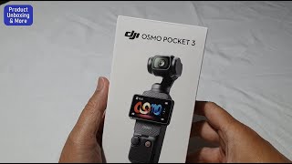 DJI Osmo Pocket 3 camera unboxing and first look [upl. by Aholla102]