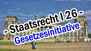 Gesetzesinitiative  Staatsrecht I 26 [upl. by Ative]