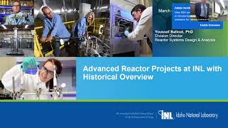 Advanced Reactors Overview at the Idaho National Laboratory Youssef A Ballout [upl. by Druci]