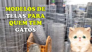 Modelos de TELAS BARATAS para quem tem GATOS galvanizadas  Gatil Hauser [upl. by Hersch]