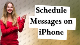 Can you schedule a message on an iPhone [upl. by Nileve]