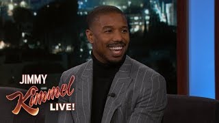 Michael B Jordan on Creed 2 Sylvester Stallone amp Roy Jones Jr [upl. by Ahtnammas]