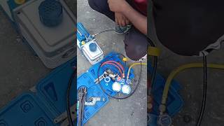 vacuum ductable acafter gas chargingairconditioner youtubeshortviralvideo [upl. by Morten]