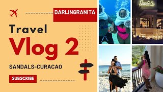 Travel with me to Sandals Curacao  Part 2  Sea Trek Helmet Diving  Beach Fun  2023 [upl. by Farmelo]