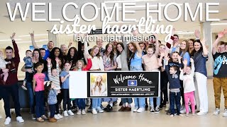 LDS MISSIONARY HOMECOMING  Welcome Home Sister Haertling [upl. by Ecidnac806]