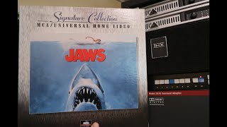 laserdisc signature collection  jaws 1975 🦈 THX sound system mono original theatrical mix [upl. by Sisco137]