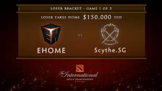 EHOME vs ScytheSG Game 1 Loser Bracket Finals  English Commentary  Dota 2 International [upl. by Florie]