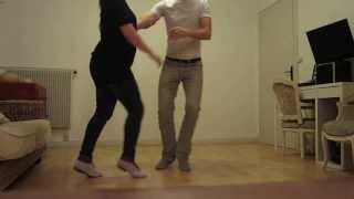 Cours de Lindy hop niveau 1  Swing Out en musique [upl. by Alleahcim744]