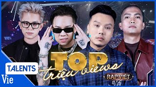 TOP những bản RAP TRIỆU VIEWS gây tiếng vang trong suốt 16 Tập Rap Việt Mùa 3  Playlist Rap 2023 [upl. by Eedna635]