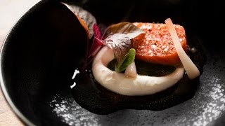 The Art of Plating Tender Salmon With Watercress Horseradish and Pickled Onion [upl. by Pontus]