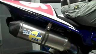 LeoVince for Yamaha MRS Team  SBK Corsa Factory Full System Dynamic Test on Yamaha YZF 1000 R1 [upl. by Janis]