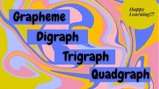 What are GRAPHEMES DIGRAPHS TRIGRAPHS and QUADGRAPHS [upl. by Lichter]