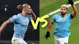 AGUERO VS HAALAND  BATTLE OF TWO MONSTERS ATTACK [upl. by Nancee652]