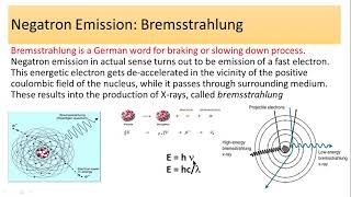 Radioactive decaysnegatron emissionBremsstrahlung EffectPart2 [upl. by Sheng]