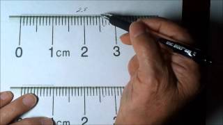 How to Measure length correctly using a Centimeter Ruler [upl. by Airebma]