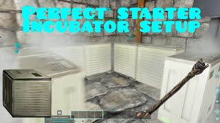 Building the perfect starter incubation room Ark survival ascended [upl. by Ishmul328]