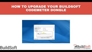 How to upgrade your BuildSoft CodeMeter dongle [upl. by Enileda]