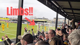 Woking Fans Celebrate Goal vs Aldershot [upl. by Aicilehp]