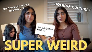 Asking girls questions that guys are TOO afraid to ask Part 2  weirdawkward  Yagya and Yesha [upl. by High]