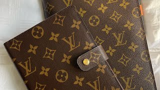 LV Desk agenda • Review and flip through • Vintage Louis Vuitton [upl. by Drarreg434]