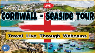 🌊🅻🅸🆅🅴🌊Cornwall Sea Shore Live Webcam Tour⛱️England🐦Looe🐟Ives🧭Penzance🌅Sennen🏖️Mevagessey⛵Porthleven⚓ [upl. by Yenrab890]