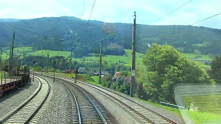 Führerstandsmitfahrt Bruck a d Mur  Villach Hbf  Cab Ride HD  ÖBB 1116 [upl. by Llehcam]