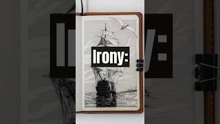 Irony literarydevices shorts LiteraryApproachtoEnglish [upl. by Jahncke]