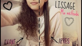 Comment lisser des cheveux bouclés  Ma méthode [upl. by Inahteb]