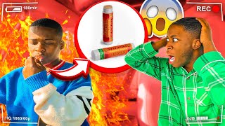 WORLDS HOTTEST “CHAP STICK” PRANK ON BOYFRIEND [upl. by Okuy651]