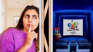 I Built a SECRET Movie Theatre in My Room ft Ben Azelart [upl. by Amuh]