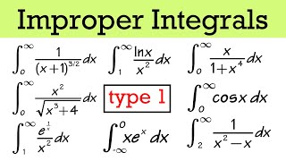 Type 1 improper integrals calculus 2 [upl. by Herson307]